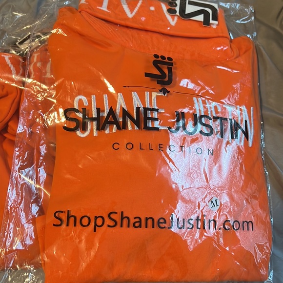 Brand new Shane Justin Roman numeral orange pants set -size M - Picture 4 of 5
